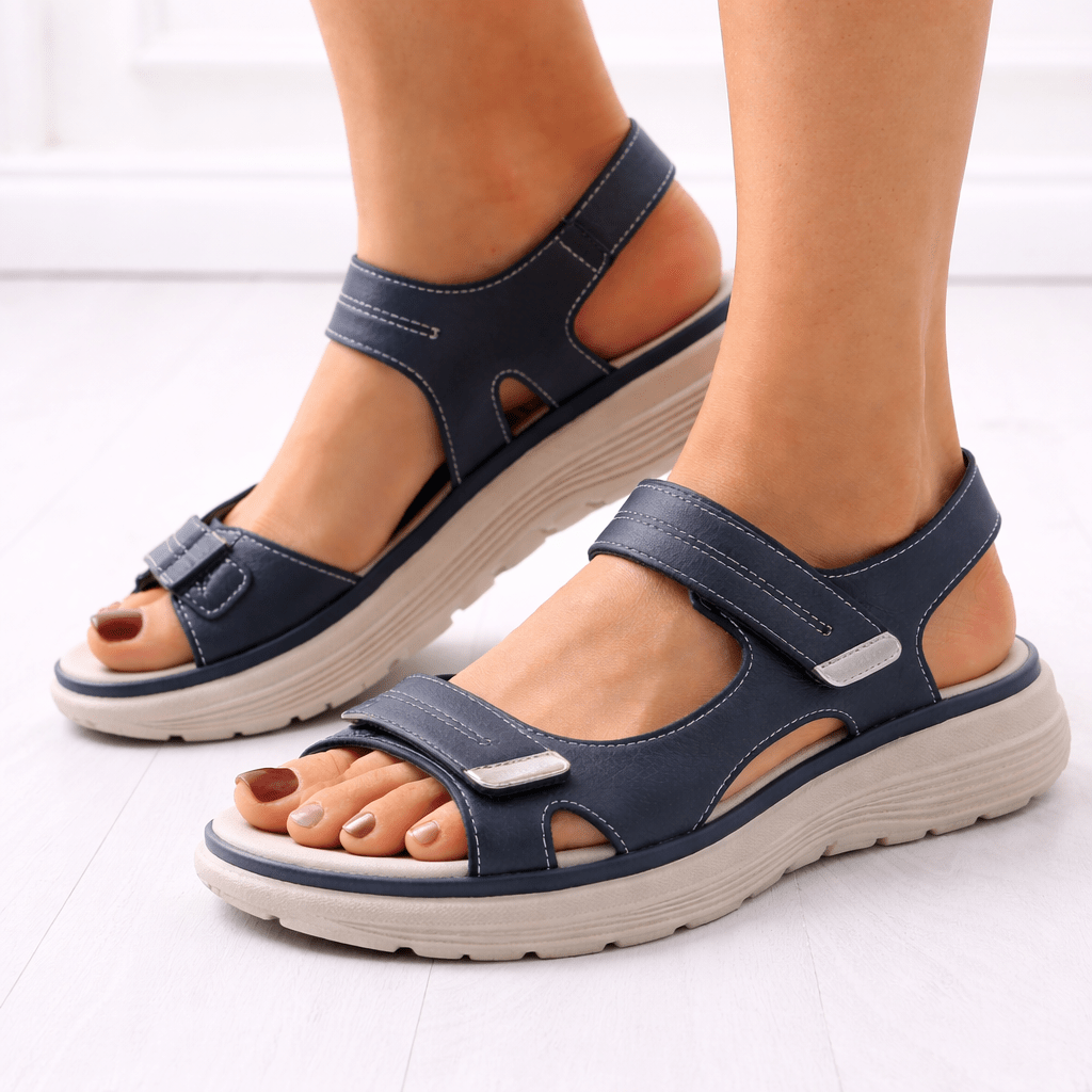Women's Orthopedic Platform Sandals With Adjustable Fit For Comfortable Support | Temsk