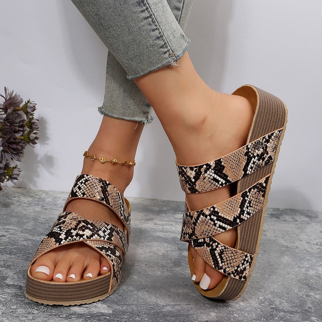 Comfortable Women's Platform Sandals in Durable Materials, Size Options | Temsk