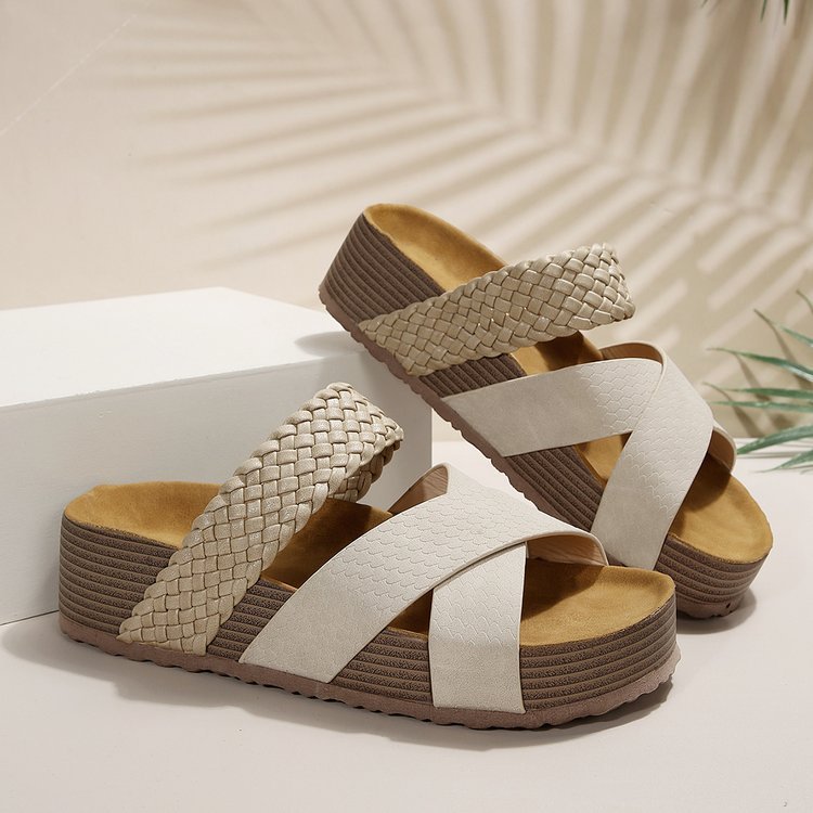 Comfortable Women's Platform Sandals in Durable Materials, Size Options | Temsk