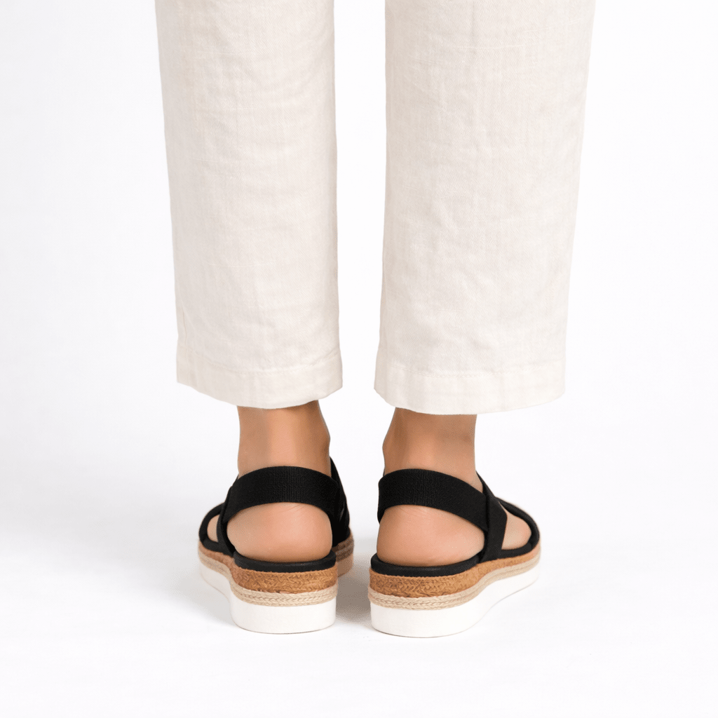 Women's Orthopedic Platform Sandals With Adjustable Straps Sizes Available | Temsk