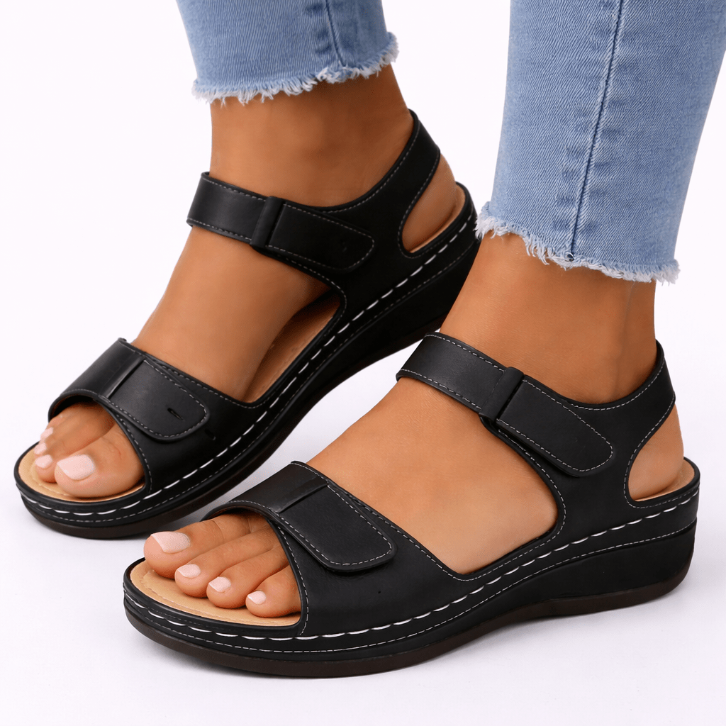 Women's Walking Sandals With Orthopedic Wedge Heel For Comfortable Fit | Temsk
