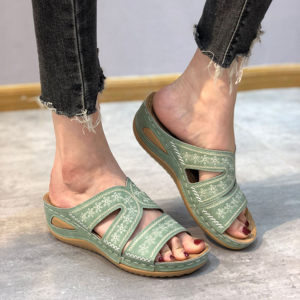 Women's Summer Orthopedic Comfort Sandals With Adjustable Sizing | Temsk