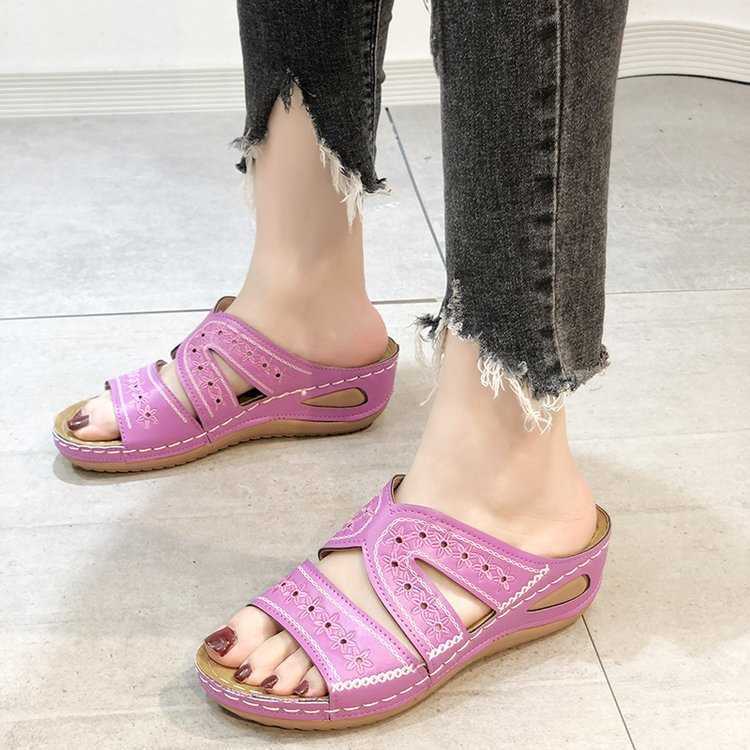 Women's Summer Orthopedic Comfort Sandals With Adjustable Sizing | Temsk
