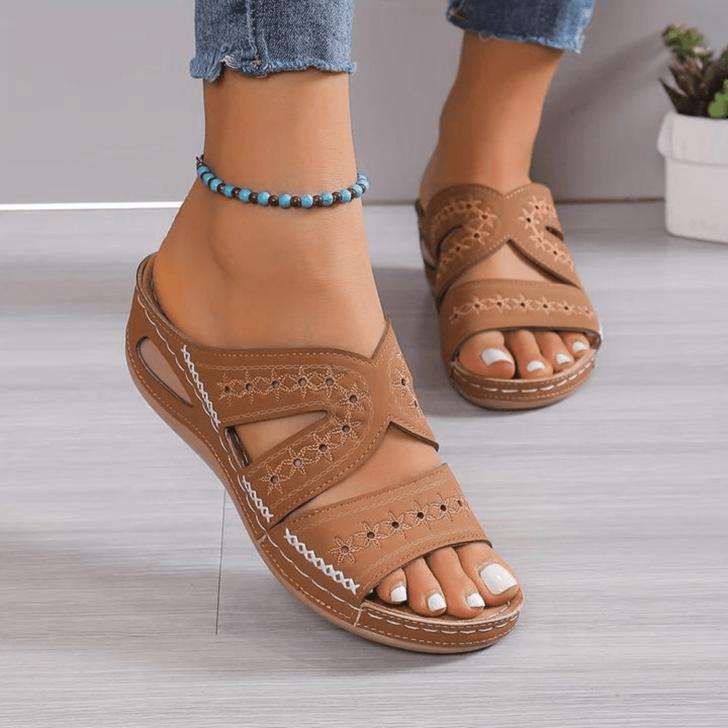 Women's Summer Orthopedic Comfort Sandals With Adjustable Sizing | Temsk