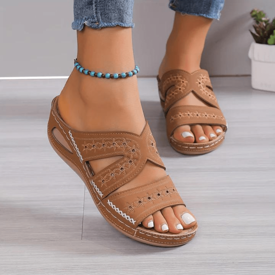 Women's Summer Orthopedic Comfort Sandals With Adjustable Sizing | Temsk
