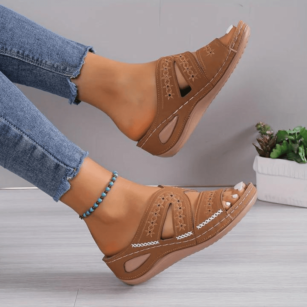 Women's Summer Orthopedic Comfort Sandals With Adjustable Sizing | Temsk