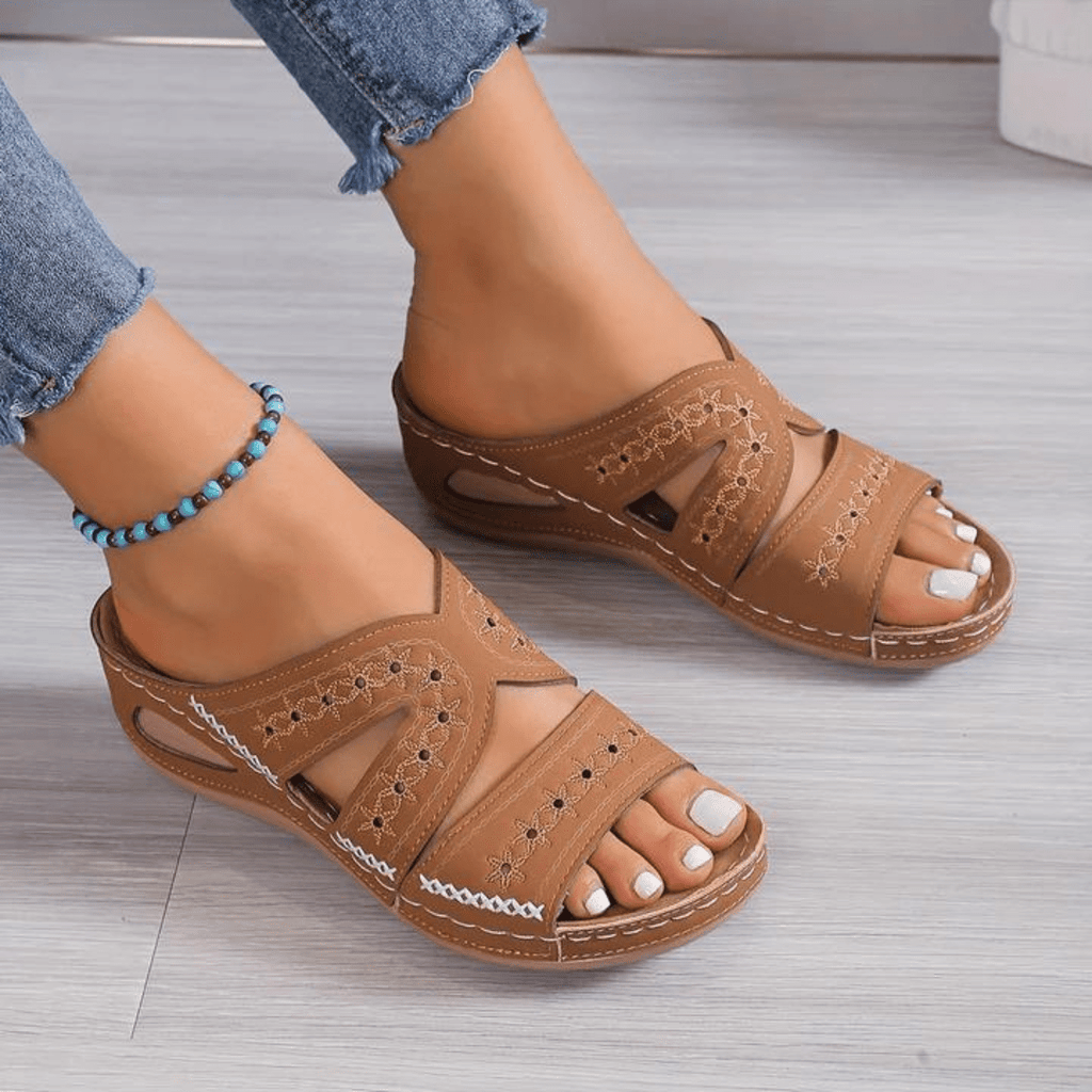 Women's Summer Orthopedic Comfort Sandals With Adjustable Sizing | Temsk