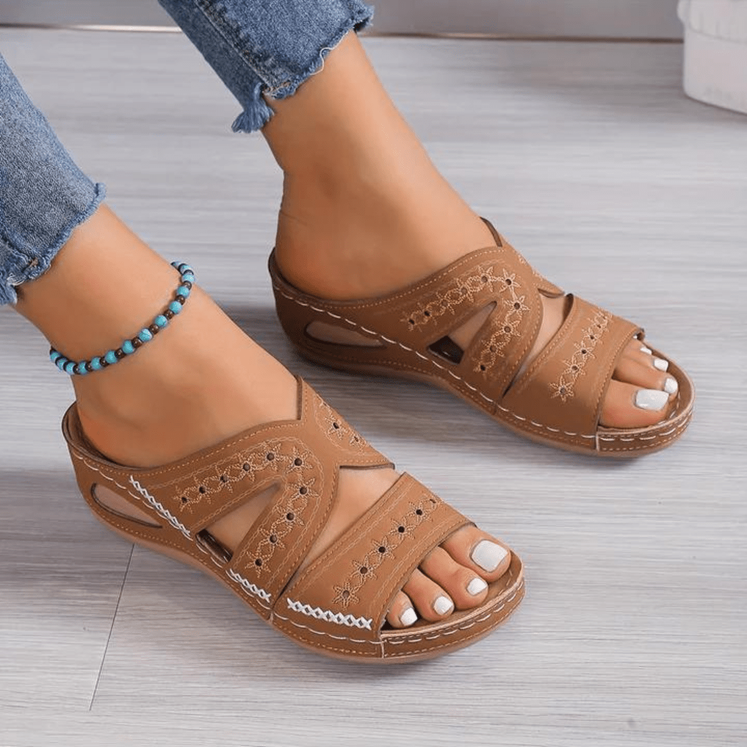 Women's Summer Orthopedic Comfort Sandals With Adjustable Sizing | Temsk