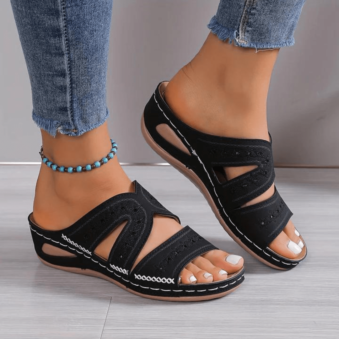 Women's Summer Orthopedic Comfort Sandals With Adjustable Sizing | Temsk