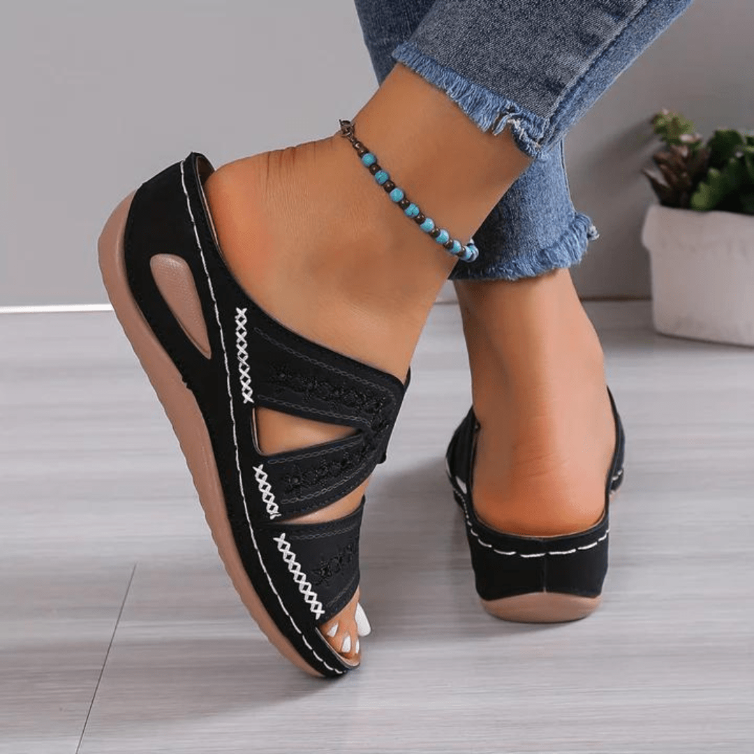 Women's Summer Orthopedic Comfort Sandals With Adjustable Sizing | Temsk