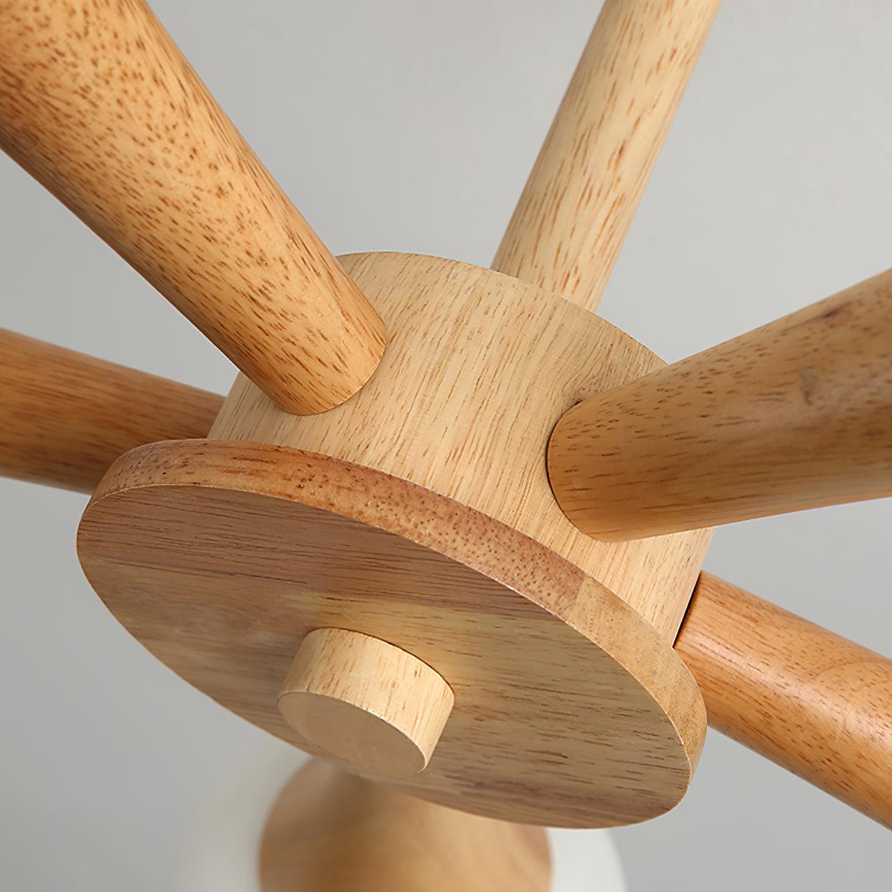 Kairo Wood Pendant Light Elegant Wooden Ceiling Fixture | Snurv | Temsk