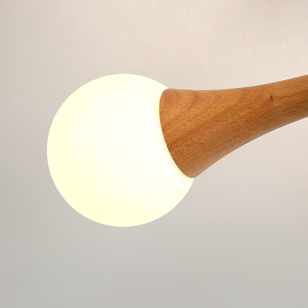 Kairo Wood Pendant Light Elegant Wooden Ceiling Fixture | Snurv | Temsk