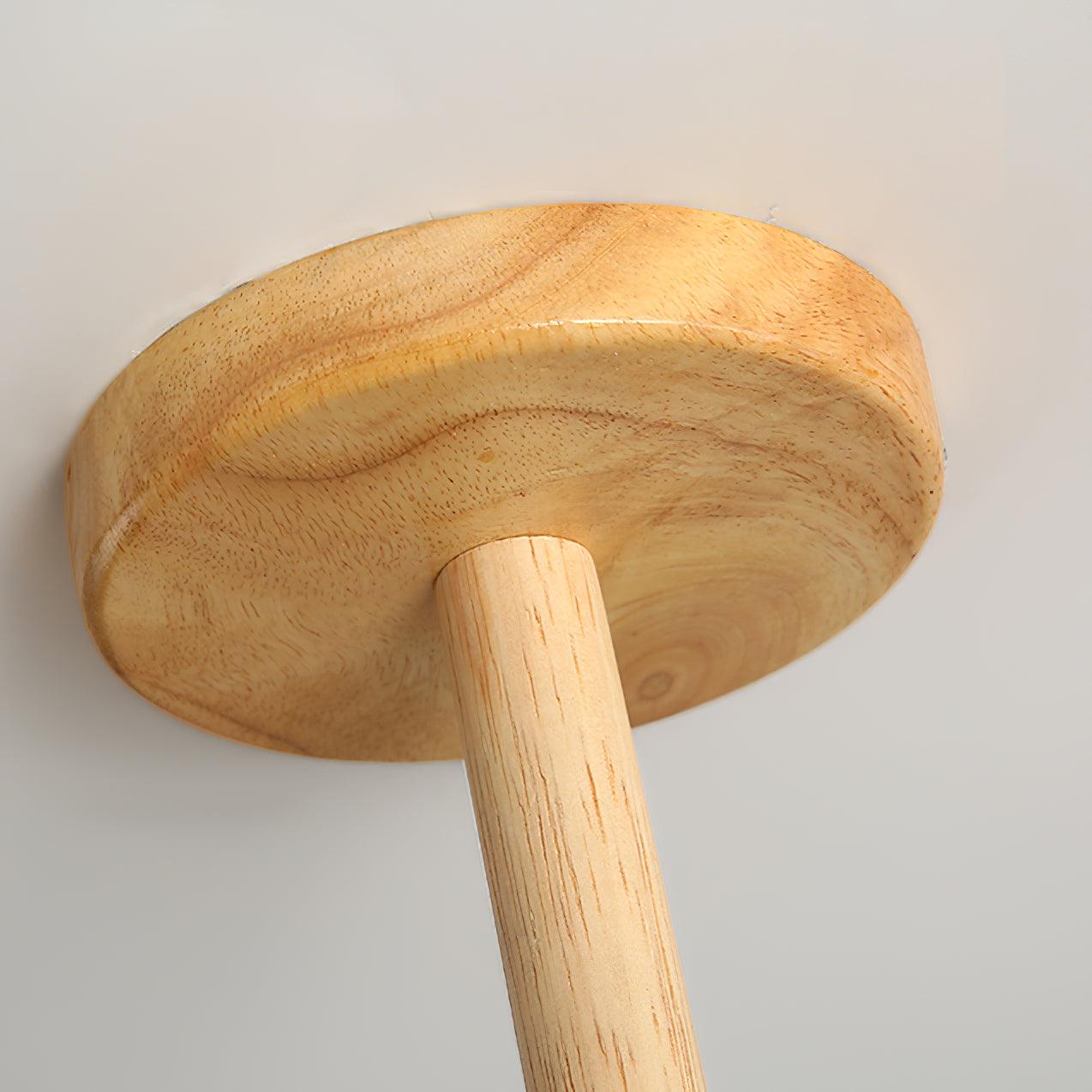 Kairo Wood Pendant Light Elegant Wooden Ceiling Fixture | Snurv | Temsk