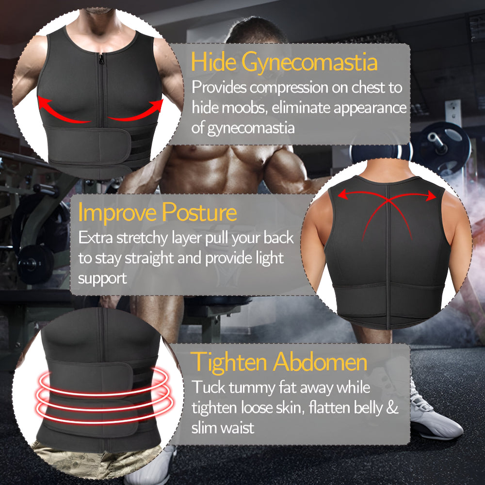 Neopren-Trainingsweste mit verstellbarer Passform für Fitness-Training | Temsk