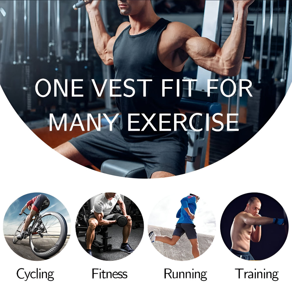 Neopren-Trainingsweste mit verstellbarer Passform für Fitness-Training | Temsk