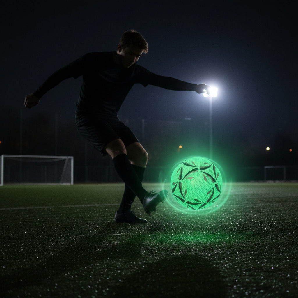 WM LED-Leucht-Fußball Größe 5 für Nachtspiele | Temsk