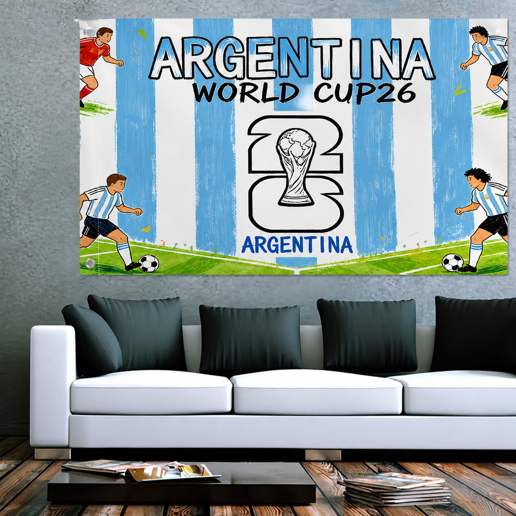 Argentinien WM-Flagge für Outdoor-Gartendekor | Temsk