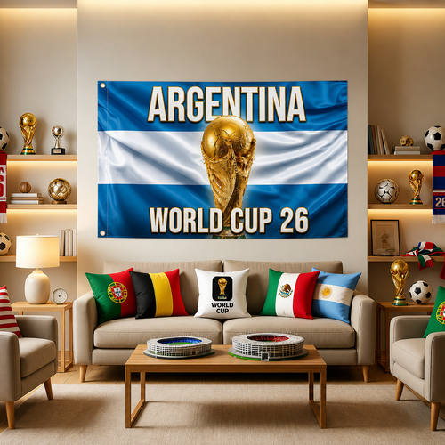 Bandeira da Argentina para a Taça do Mundo, Faixa para Fãs de Futebol ao Ar Livre | Temsk