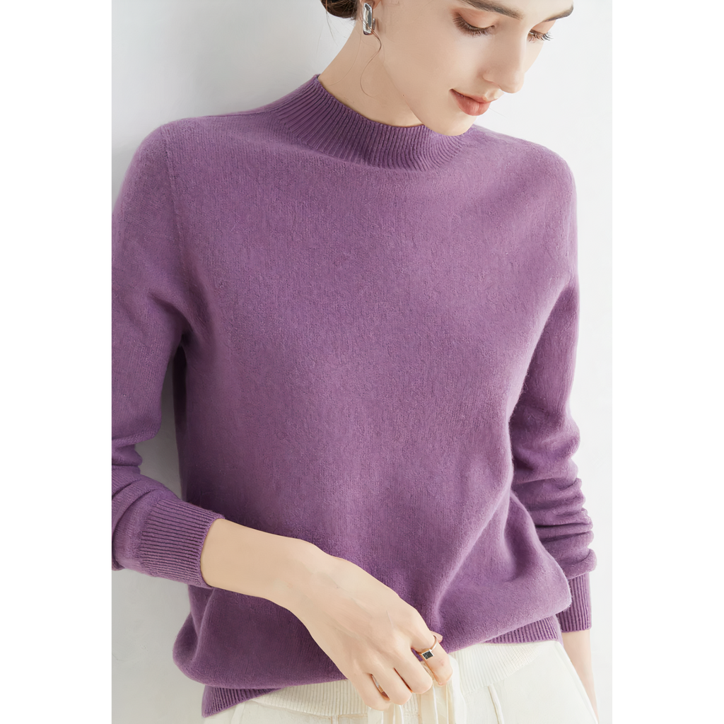 Astra Cashmere Knit Sweater For Women Everyday Wear | Temsk