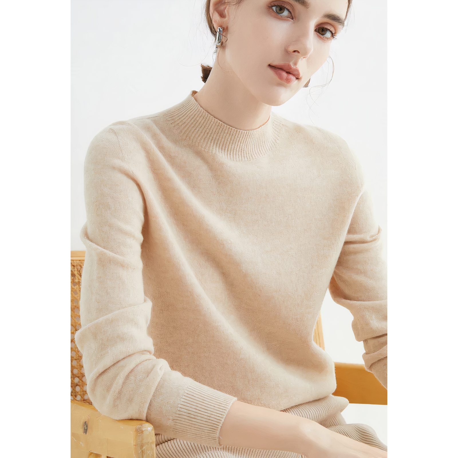 Astra Cashmere Knit Sweater For Women Everyday Wear | Temsk