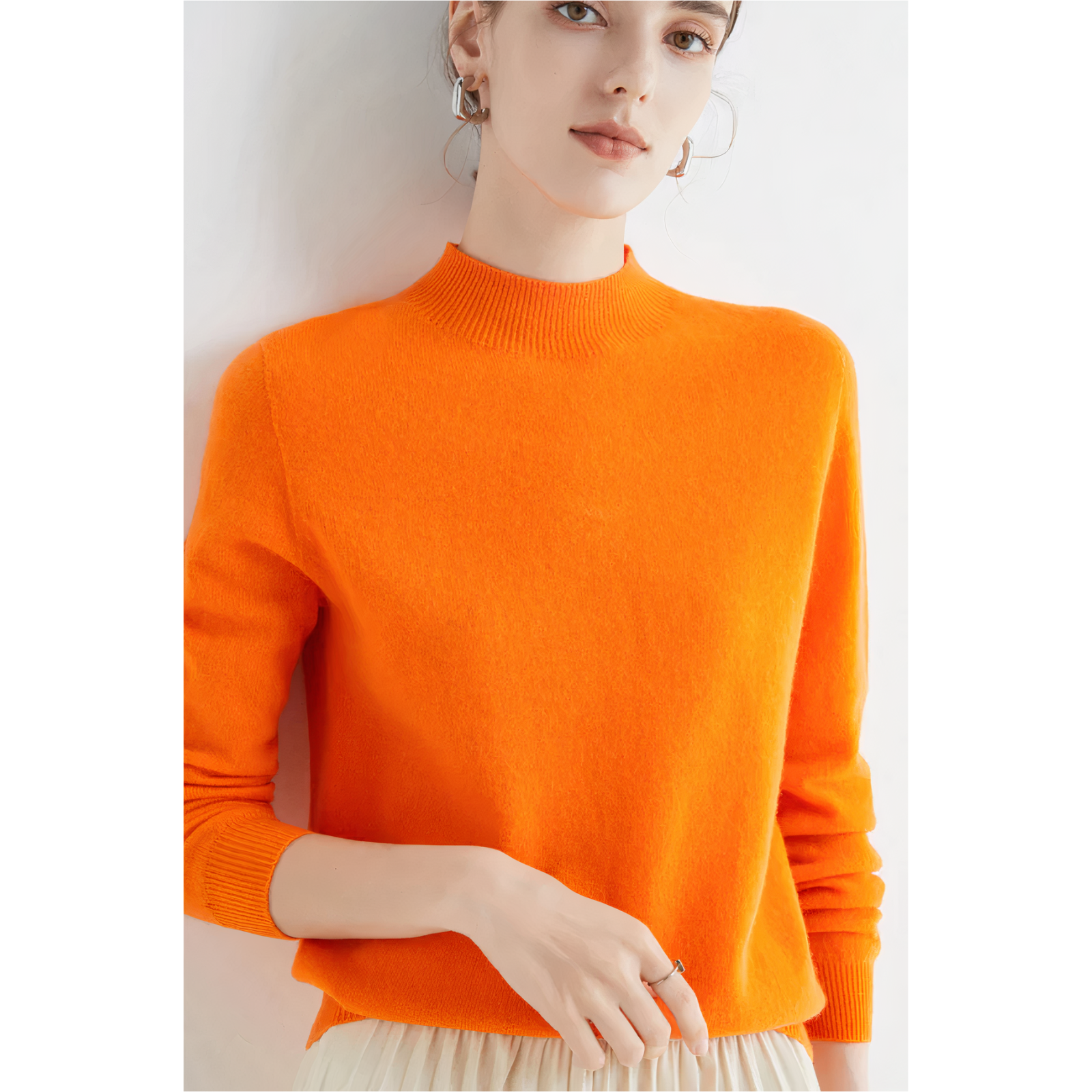 Astra Cashmere Knit Sweater For Women Everyday Wear | Temsk