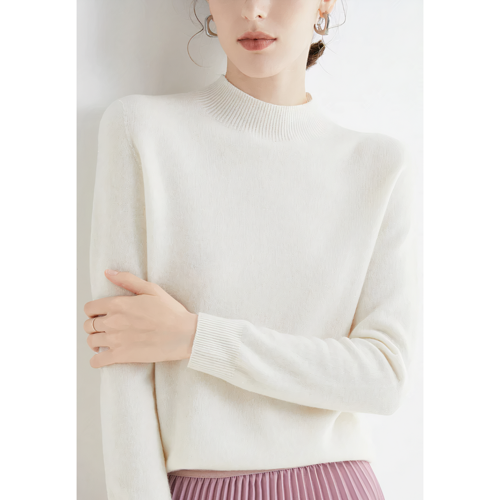 Astra Cashmere Knit Sweater For Women Everyday Wear | Temsk