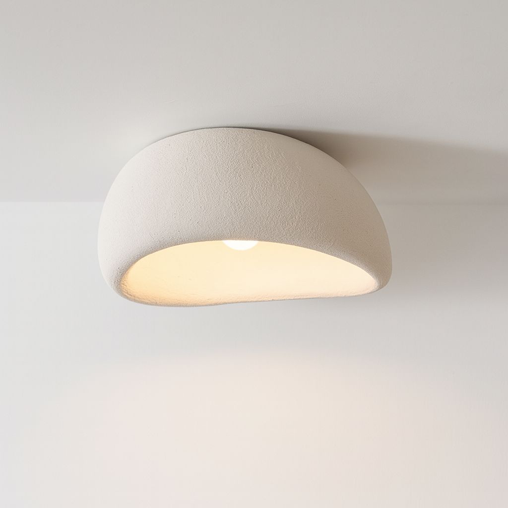 CalmGlow Minimalist Resin Ceiling Light For Quiet Rooms | Temsk