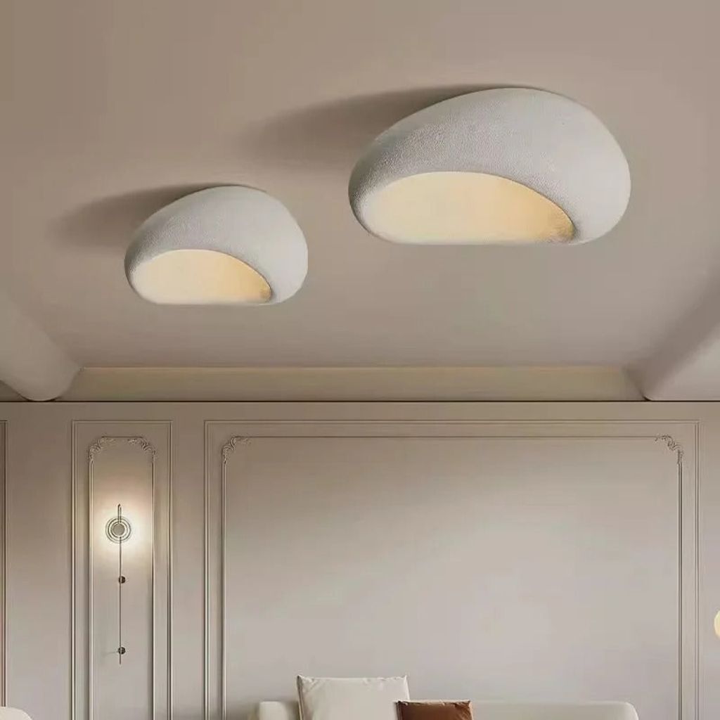 CalmGlow Minimalist Resin Ceiling Light For Quiet Rooms | Temsk
