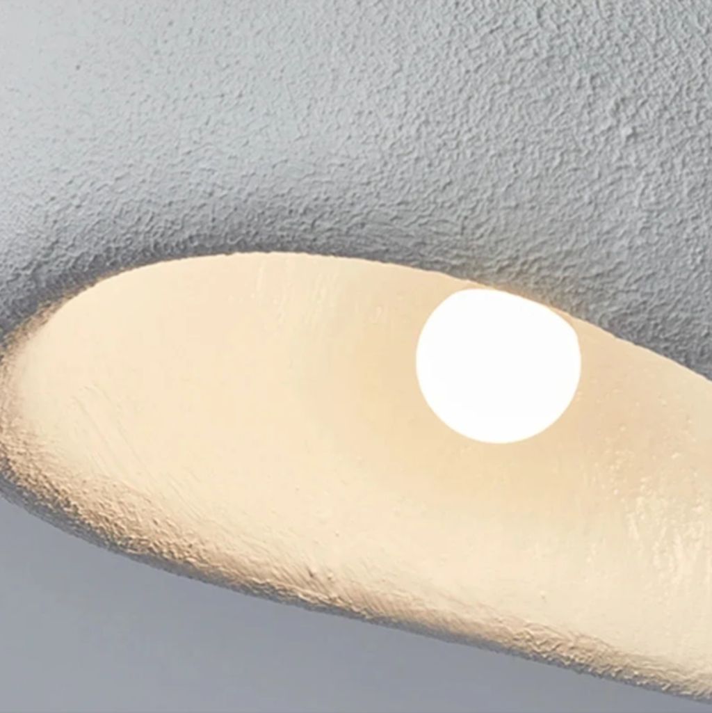 CalmGlow Minimalist Resin Ceiling Light For Quiet Rooms | Temsk