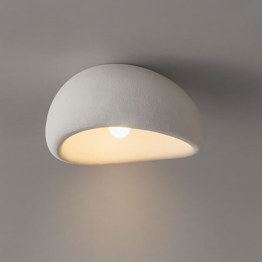 CalmGlow Minimalist Resin Ceiling Light For Quiet Rooms | Temsk