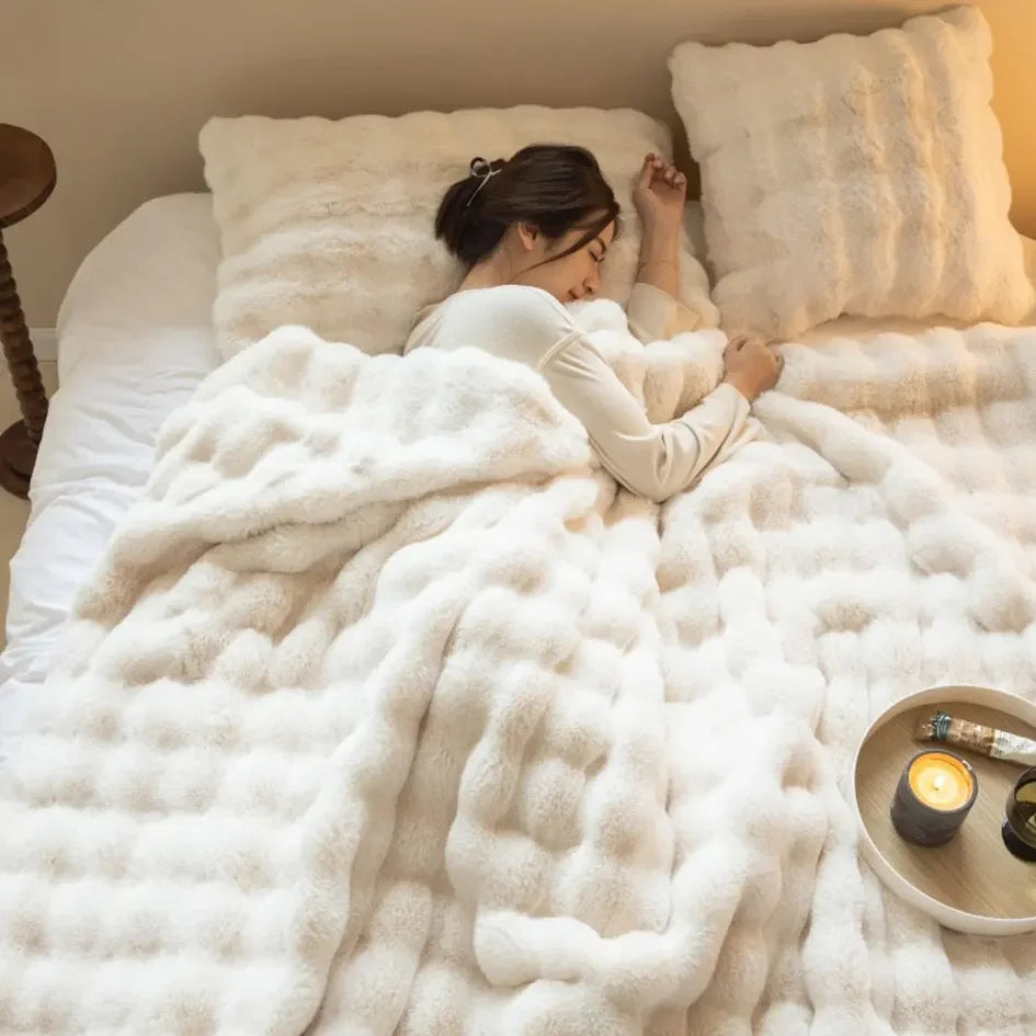 Warm Wool Blanket From CozyNest For Chilly Nights At Home | Temsk