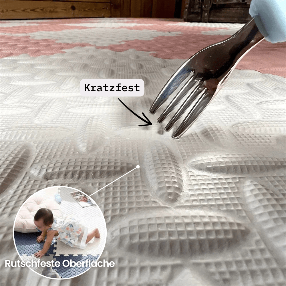 CuddleNest Baby Legetæppe Sikkert og Behageligt Legetid for Babyer fra 0 Måneder | Temsk