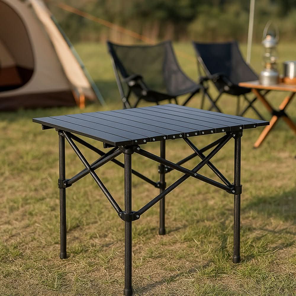 SummitFlex Camping Table Foldable With X Frame And Heat Resistant Surface | Temsk