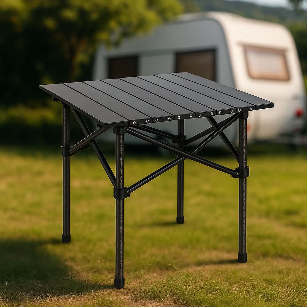 SummitFlex Camping Table Foldable With X Frame And Heat Resistant Surface | Temsk
