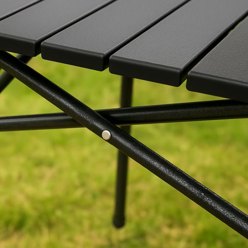 SummitFlex Camping Table Foldable With X Frame And Heat Resistant Surface | Temsk