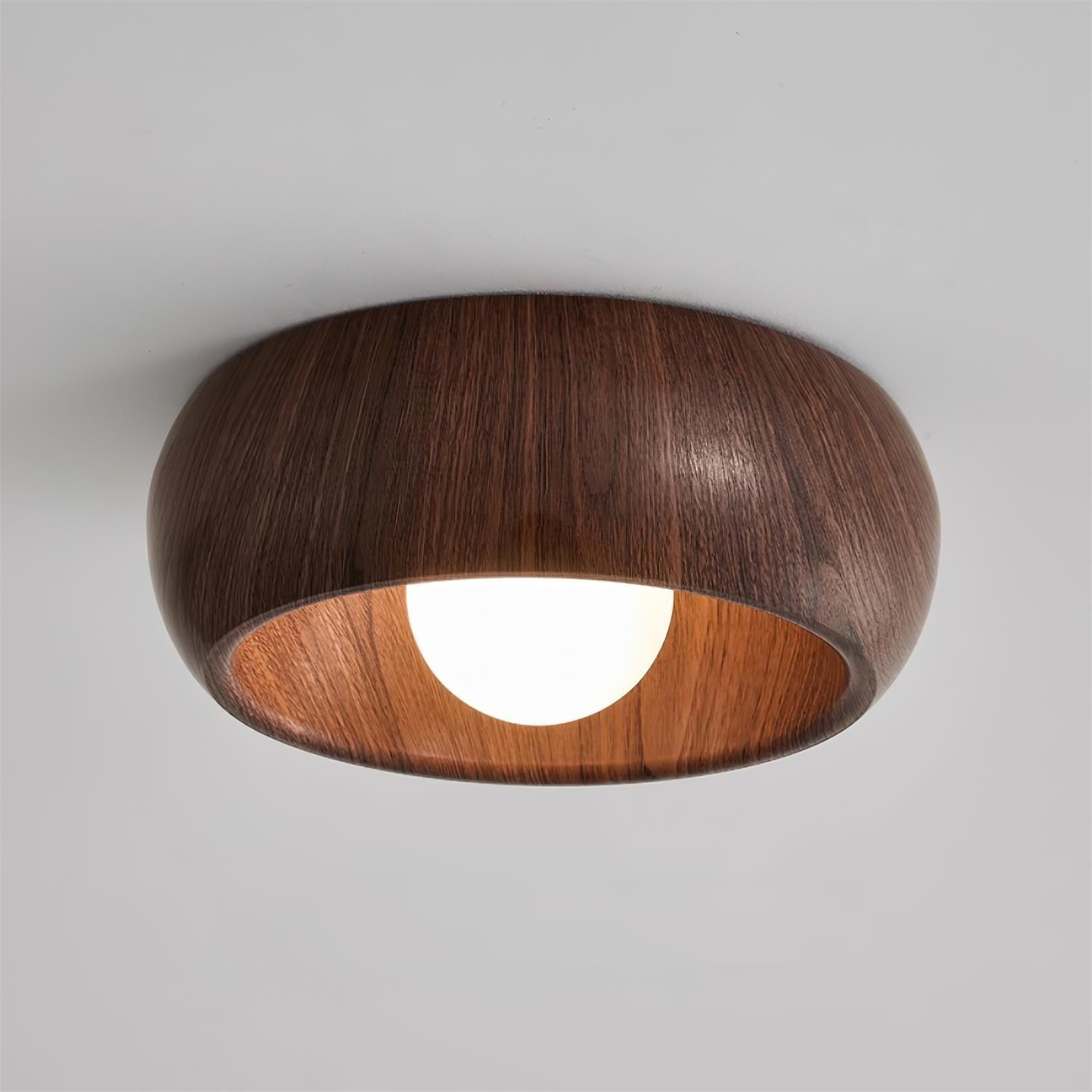 Albanora Holz-Deckenleuchte mit moderner LED-Beleuchtung | Temsk