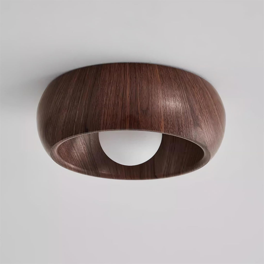 Albanora Holz-Deckenleuchte mit moderner LED-Beleuchtung | Temsk