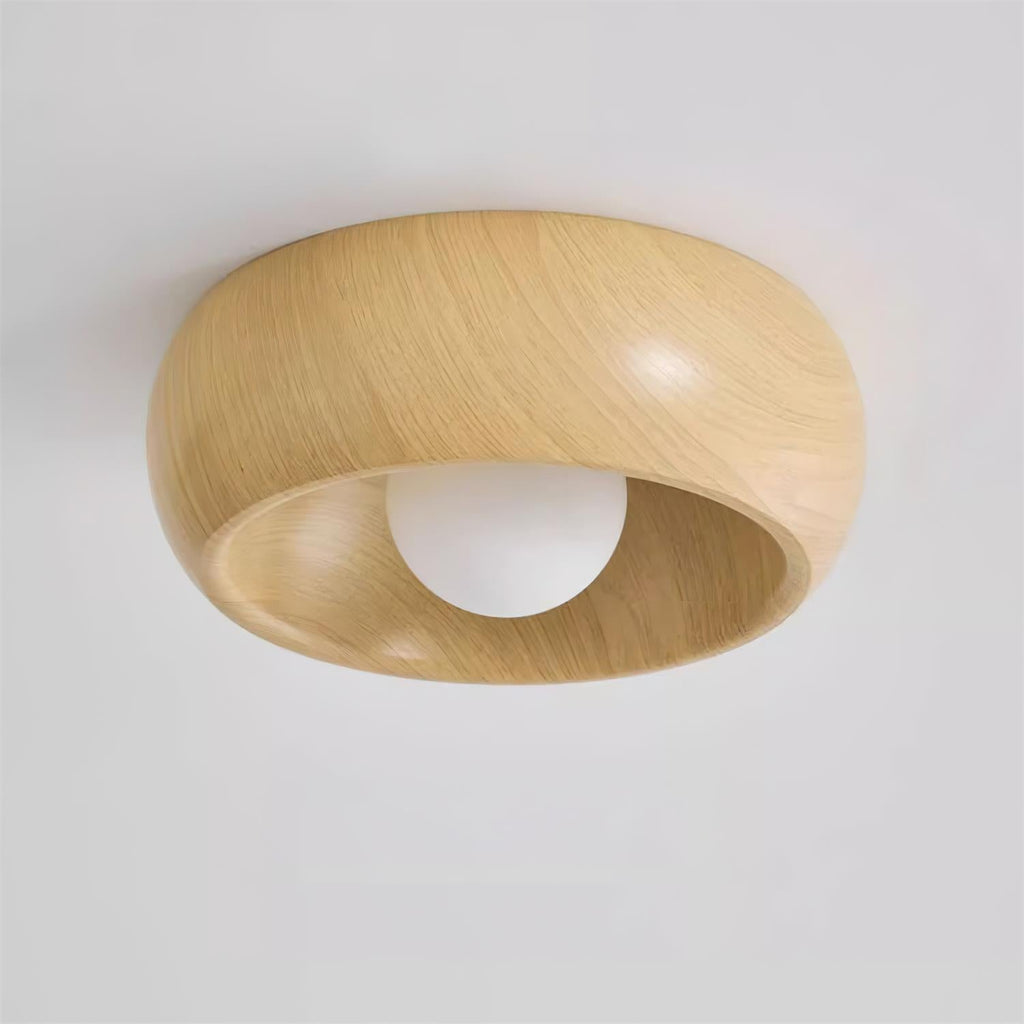 Albanora Holz-Deckenleuchte mit moderner LED-Beleuchtung | Temsk