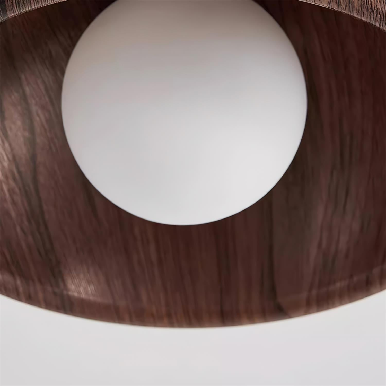 Albanora Holz-Deckenleuchte mit moderner LED-Beleuchtung | Temsk