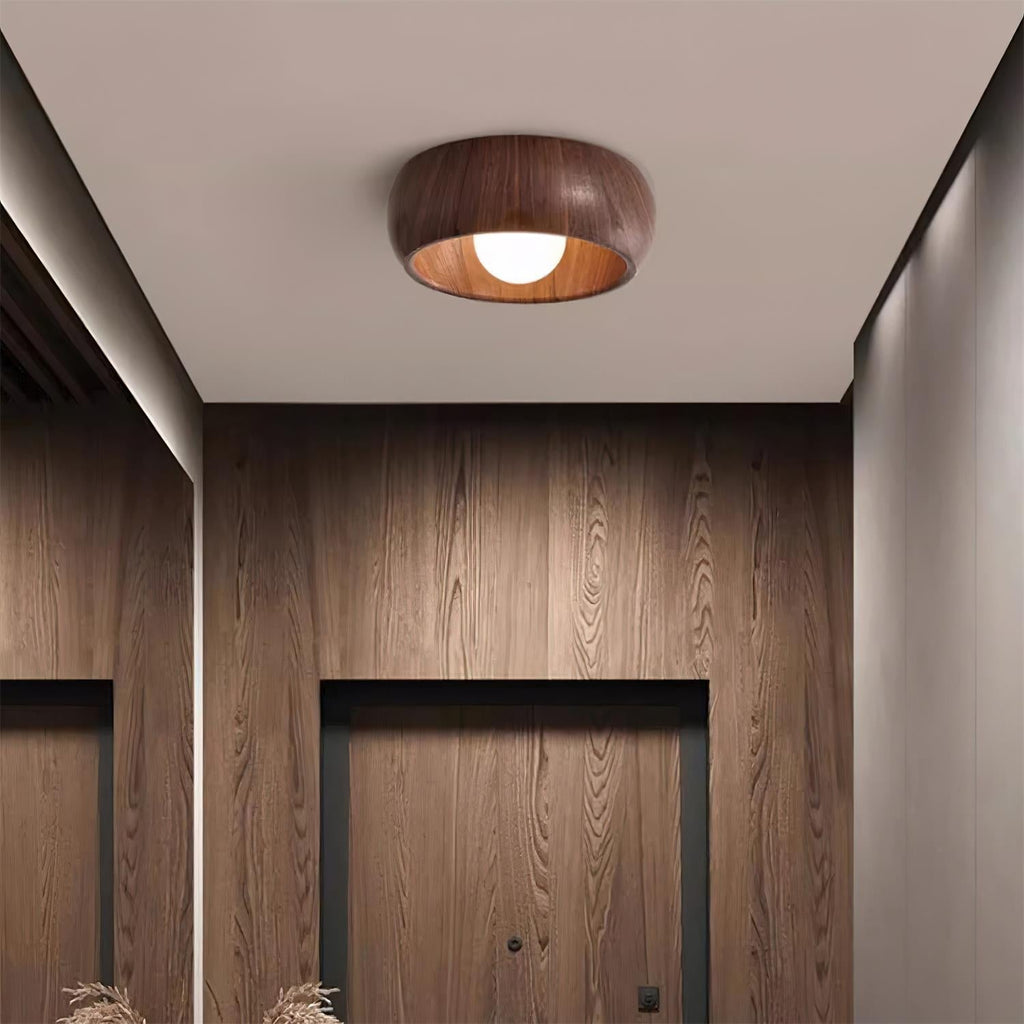 Albanora Holz-Deckenleuchte mit moderner LED-Beleuchtung | Temsk