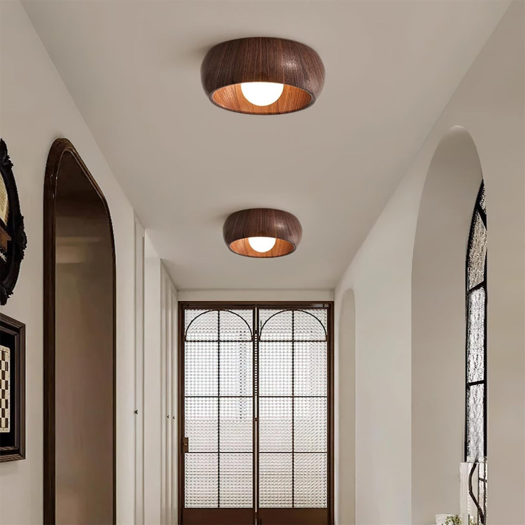 Albanora Holz-Deckenleuchte mit moderner LED-Beleuchtung | Temsk