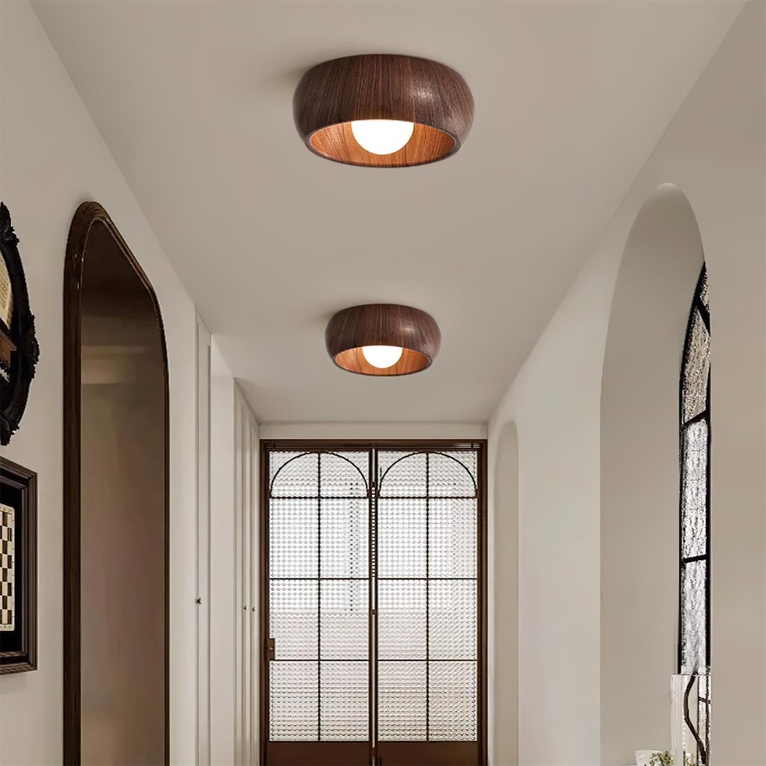 Albanora Holz-Deckenleuchte mit moderner LED-Beleuchtung | Temsk