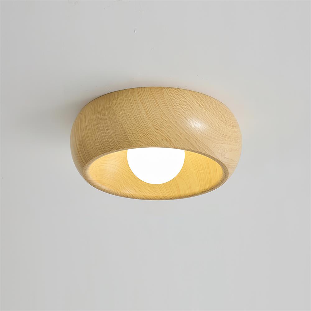 Albanora Holz-Deckenleuchte mit moderner LED-Beleuchtung | Temsk