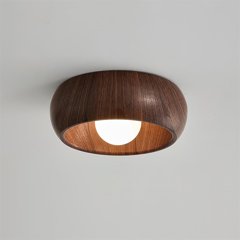 Albanora Holz-Deckenleuchte mit moderner LED-Beleuchtung | Temsk