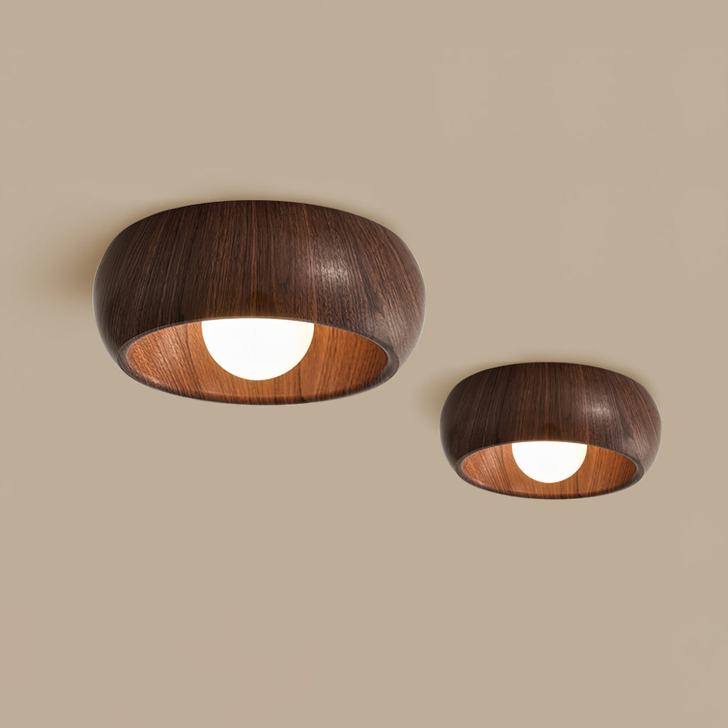 Albanora Holz-Deckenleuchte mit moderner LED-Beleuchtung | Temsk