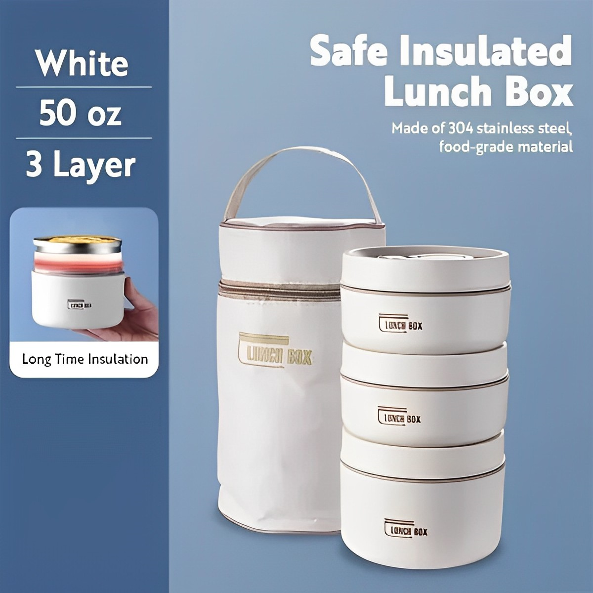 NovaTherm Lunch Box Insulated For Daily On The Move Meals | Temsk