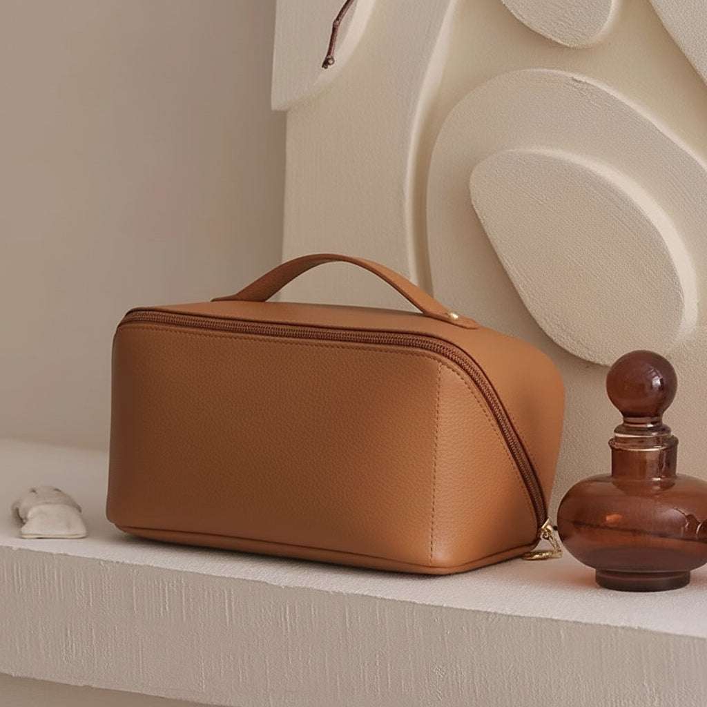 Reise-Schminktasche mit großem Fassungsvermögen und Kosmetik-Organizer | Temsk