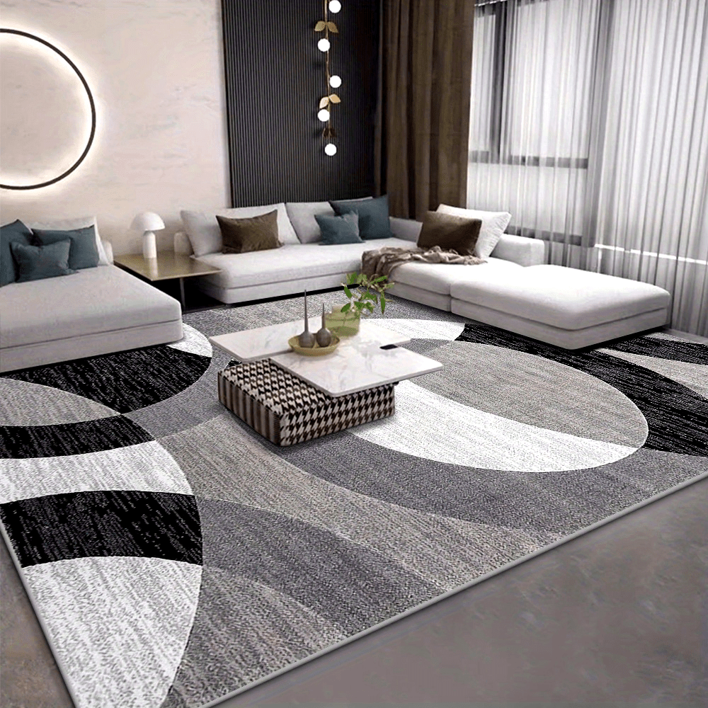 Orbit Weave geometrischer Teppich für moderne Wohnzimmer heute | Temsk