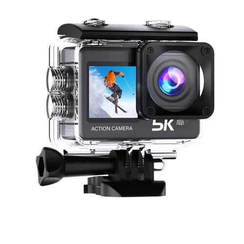 5K Waterproof Action Camera With Mount Kit For Sports | Temsk