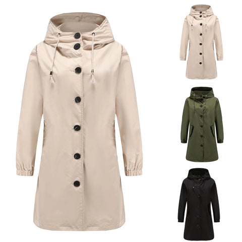 AuroraWeave Fashionable Trench Coat For Women Long Style Seasonal 2024 | Temsk